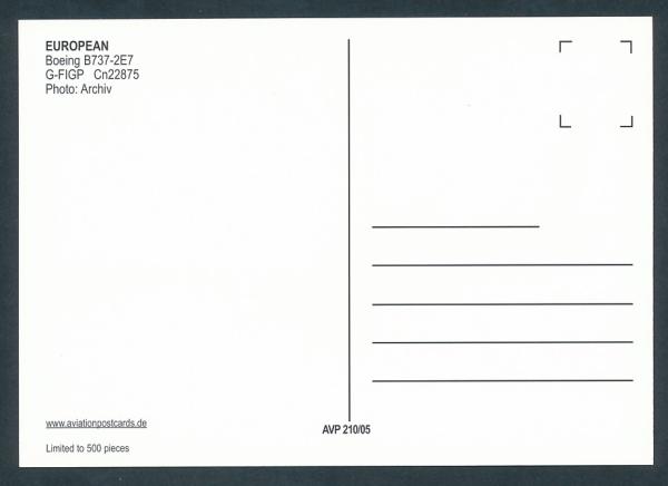 EUROPEAN Boeing 8737-2E7